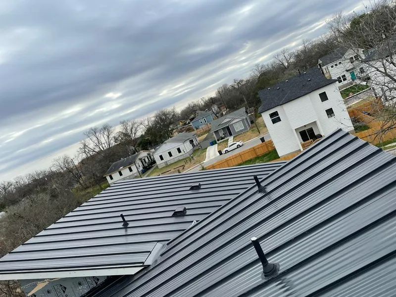 Standing seam metal roof panels with vents for Skylight Repair in Laurel